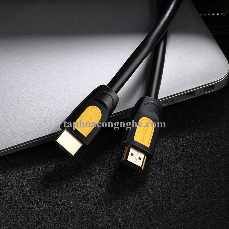 Ugreen 10167 5M màu Vàng Cáp tín hiệu HDMI chuẩn 1.4 hỗ trợ phân giải 4K * 2K HD101 30010167